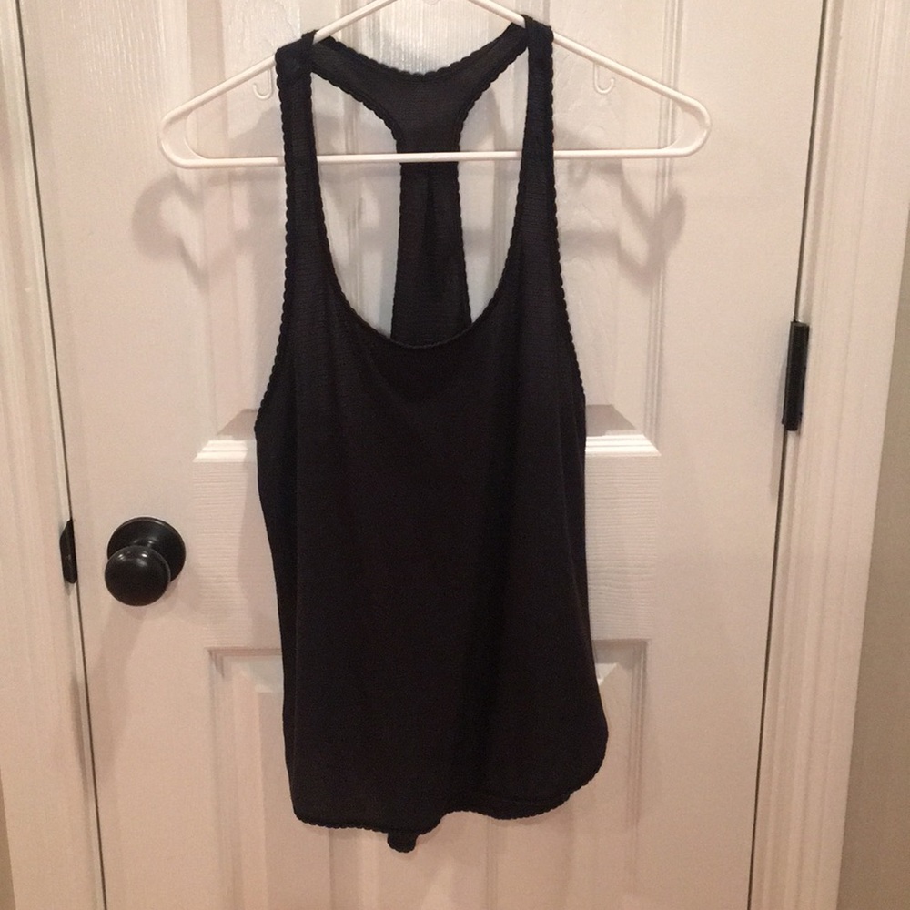 Lululemon | 4 | Black Stripe Singlet Tank